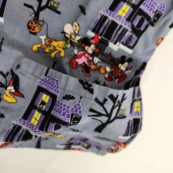 Disney Characters Halloween Scrub Top. Small - Picture 5 of 7